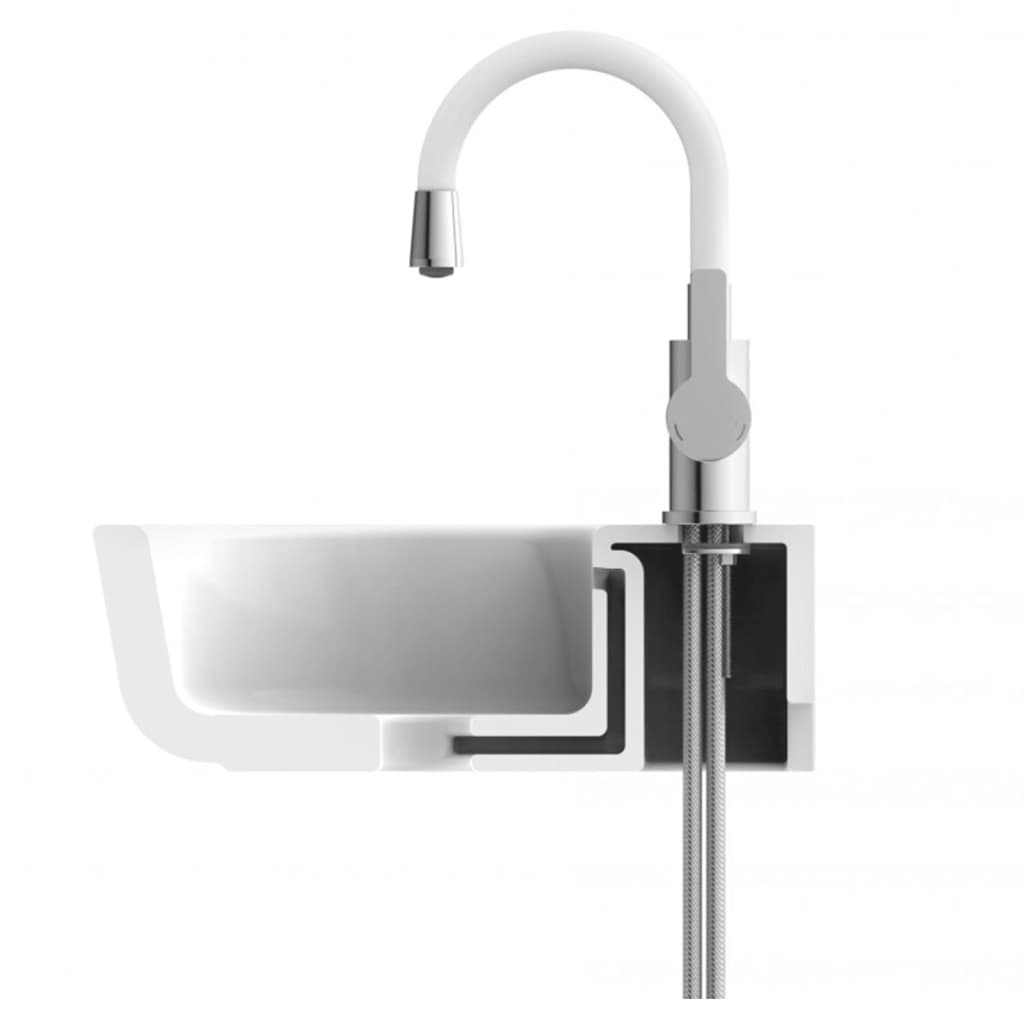 EISL mitigeur lavabo FLEXO chrome-blanc