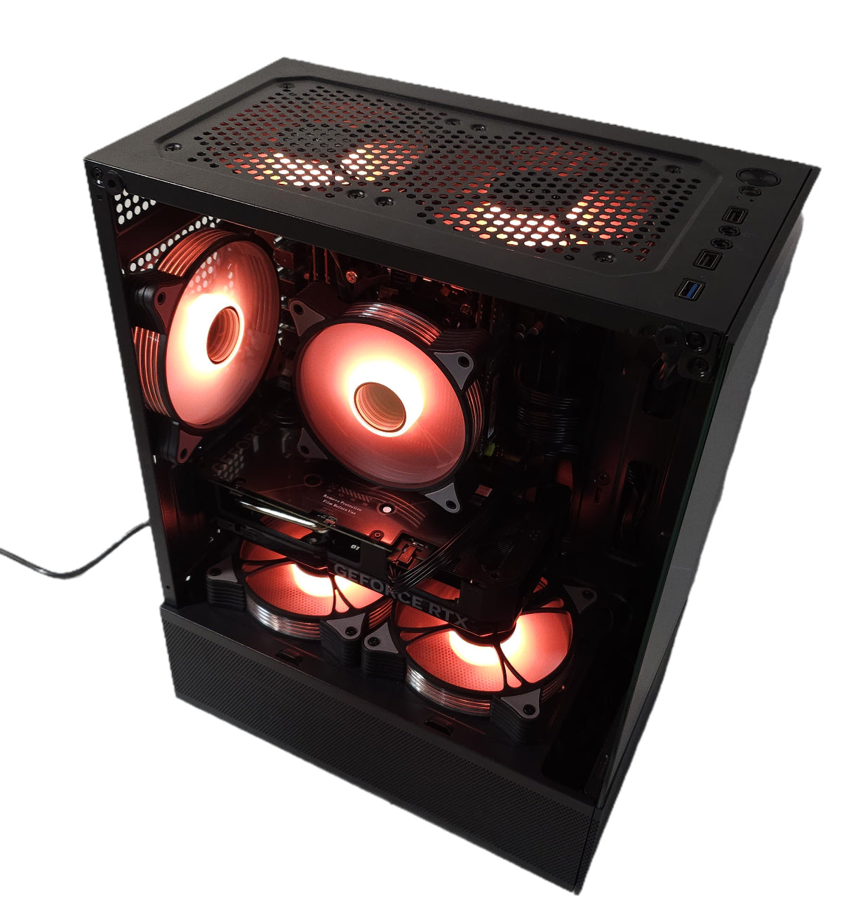 High-Performance-PC Workstation mit GeForce RTX 4060 – Xeon E5-2697 v4, 32 GB RAM (Upgrade auf 64 GB möglich), RGB, 512 GB SSD – Gaming und Kreatives