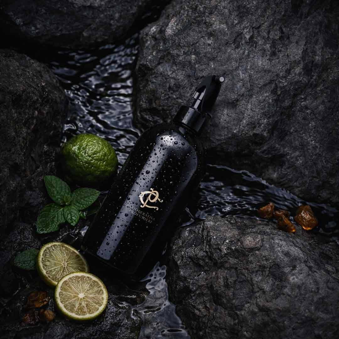 Whispering Woods Raumduft-Spray mit Duftmotiv zu Bergamotte, Patschuli