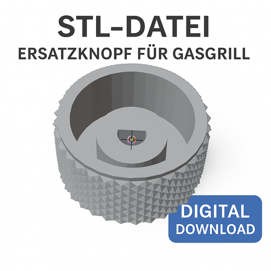 Fichier STL – Bouton de remplacement pour barbecue à gaz (axe D, Ø 46 mm)