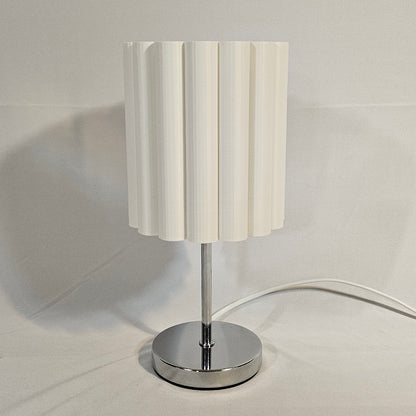 3D-gedruckte Tischlampe – gerippter Lampenschirm