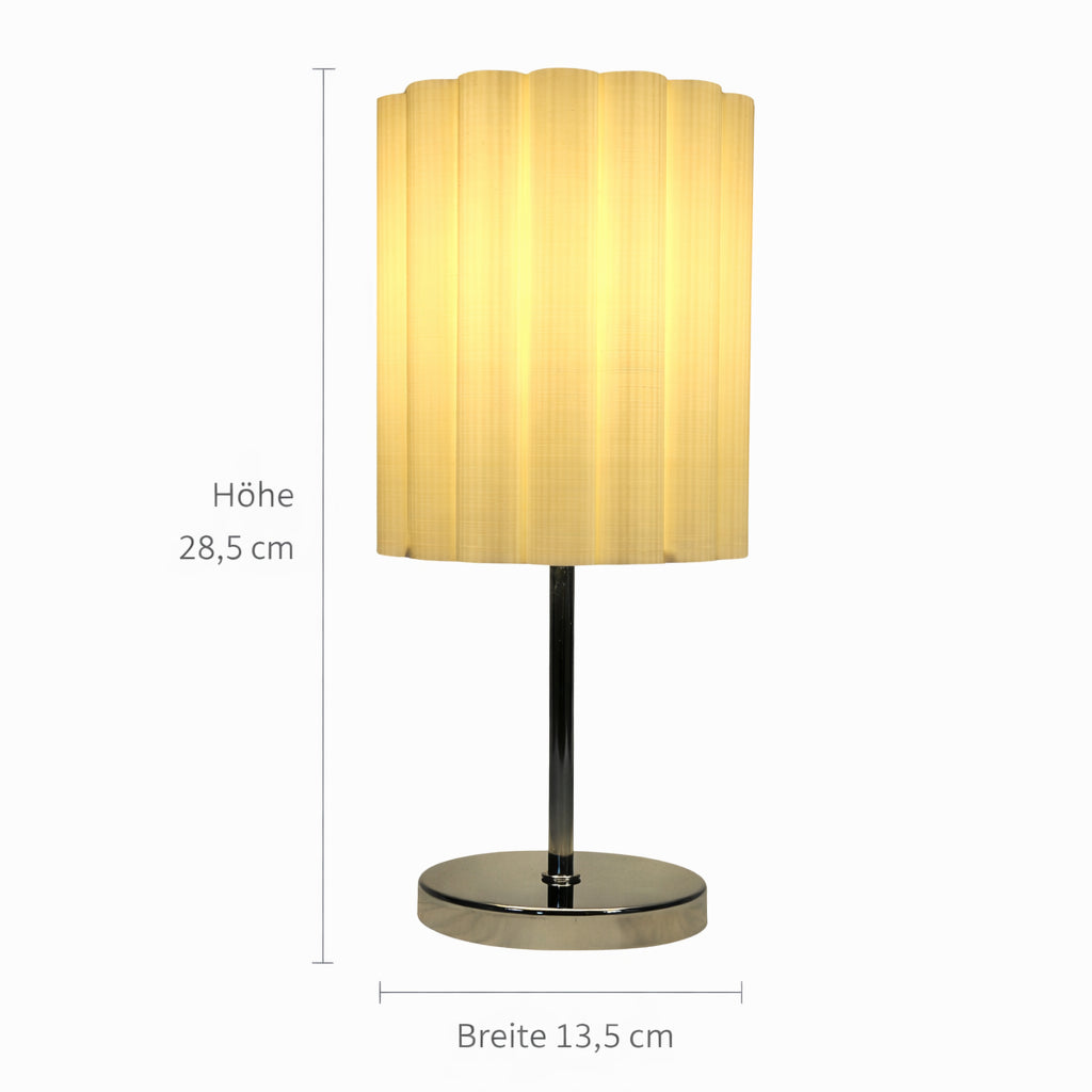 Design Tischlampe RILLE mit 3D-gedrucktem Schirm