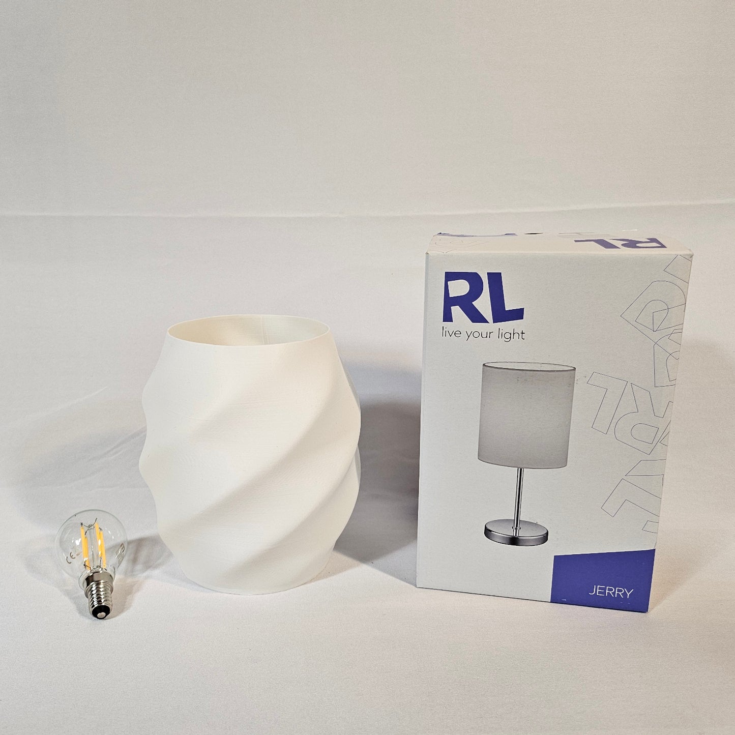 Design Tischlampe LOTUS mit weichem Licht