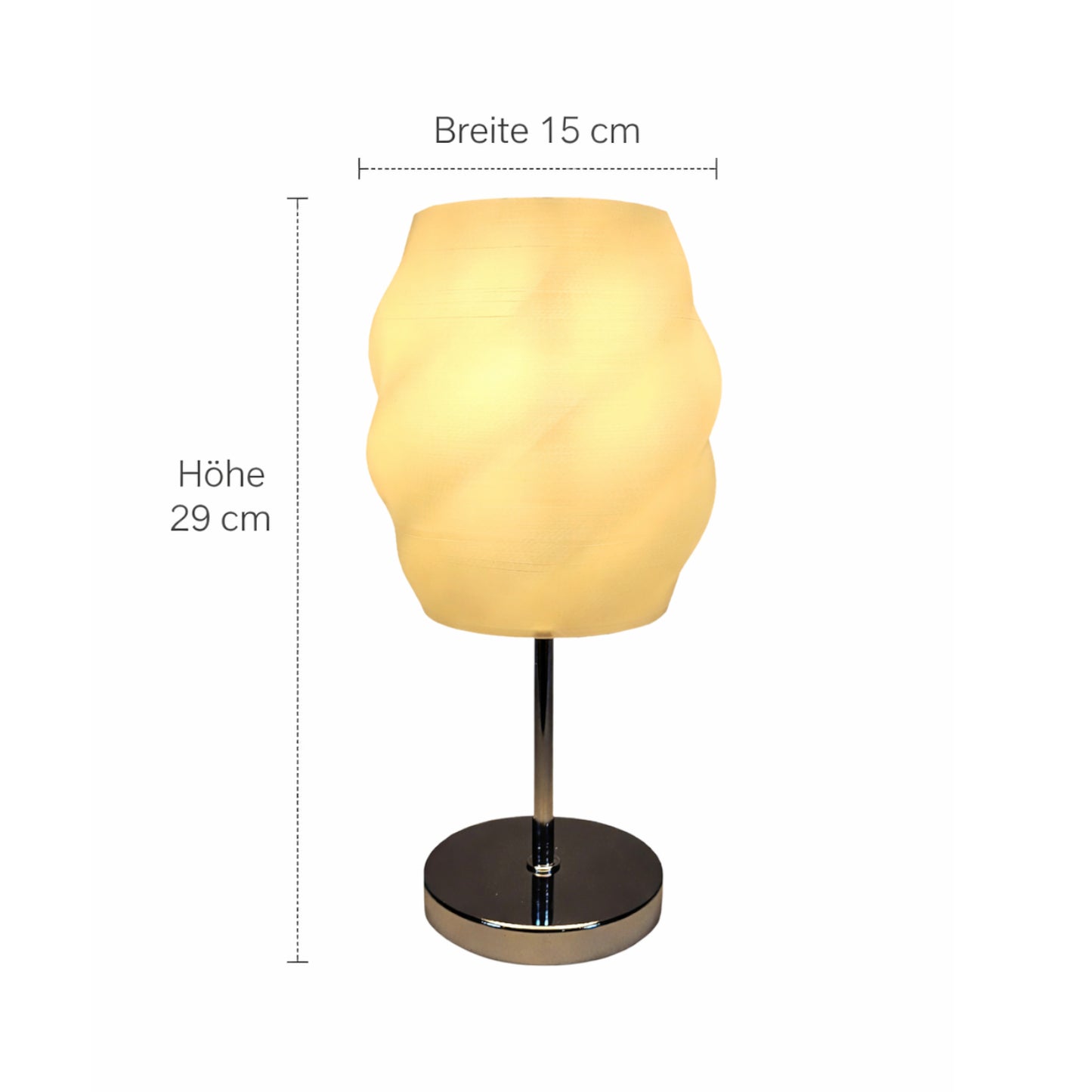 Design Tischlampe LOTUS mit weichem Licht