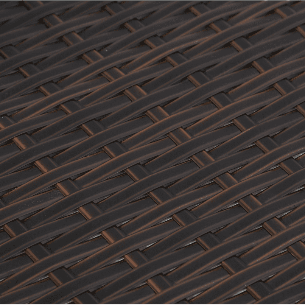 10-tlg. Garten-Sofagarnitur mit Kissen Braun Poly Rattan