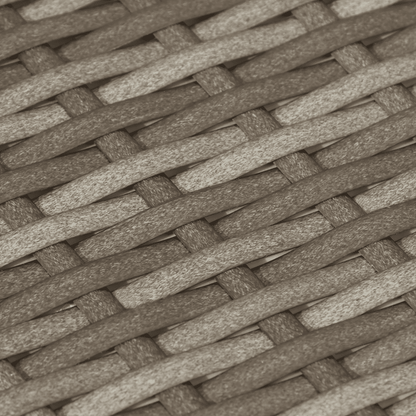 8-tlg. Garten-Sofagarnitur mit Kissen Grau Poly Rattan
