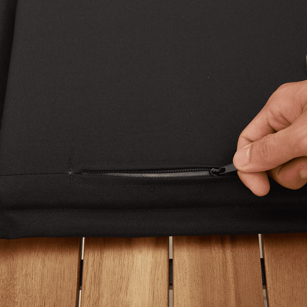11-tlg. Garten-Sofagarnitur mit Kissen Schwarz Poly Rattan