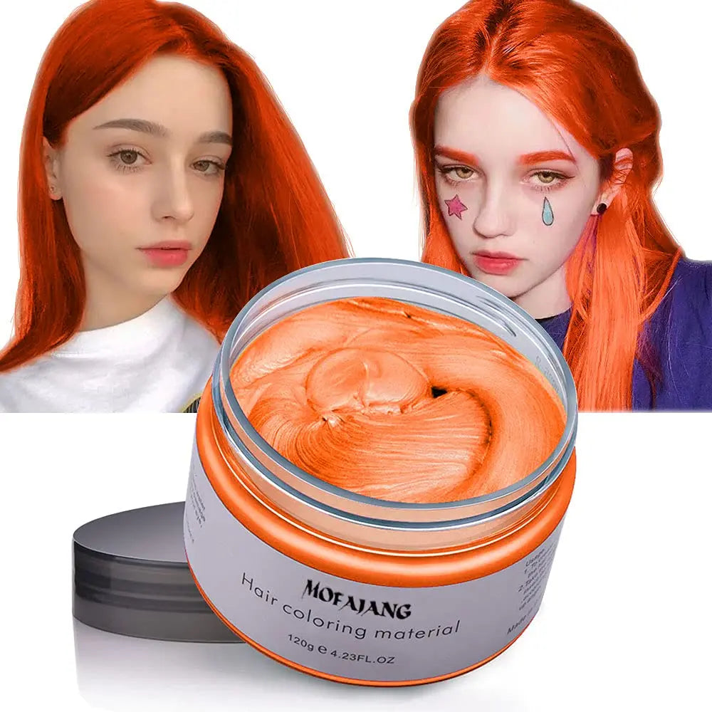 Orange Temporäre Haarfarbe 120g Wachs Styling 🎉 Mengenrabatt! Ab 3 Stück nur 9,90 pro Haarfarbe!