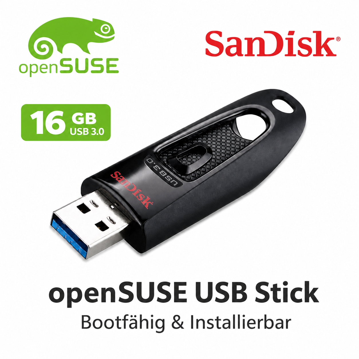 opensuse USB Stick 16 GB – bootfähig und installierbar