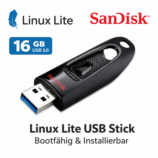 linux lite USB Stick 16 GB – bootfähig und installierbar