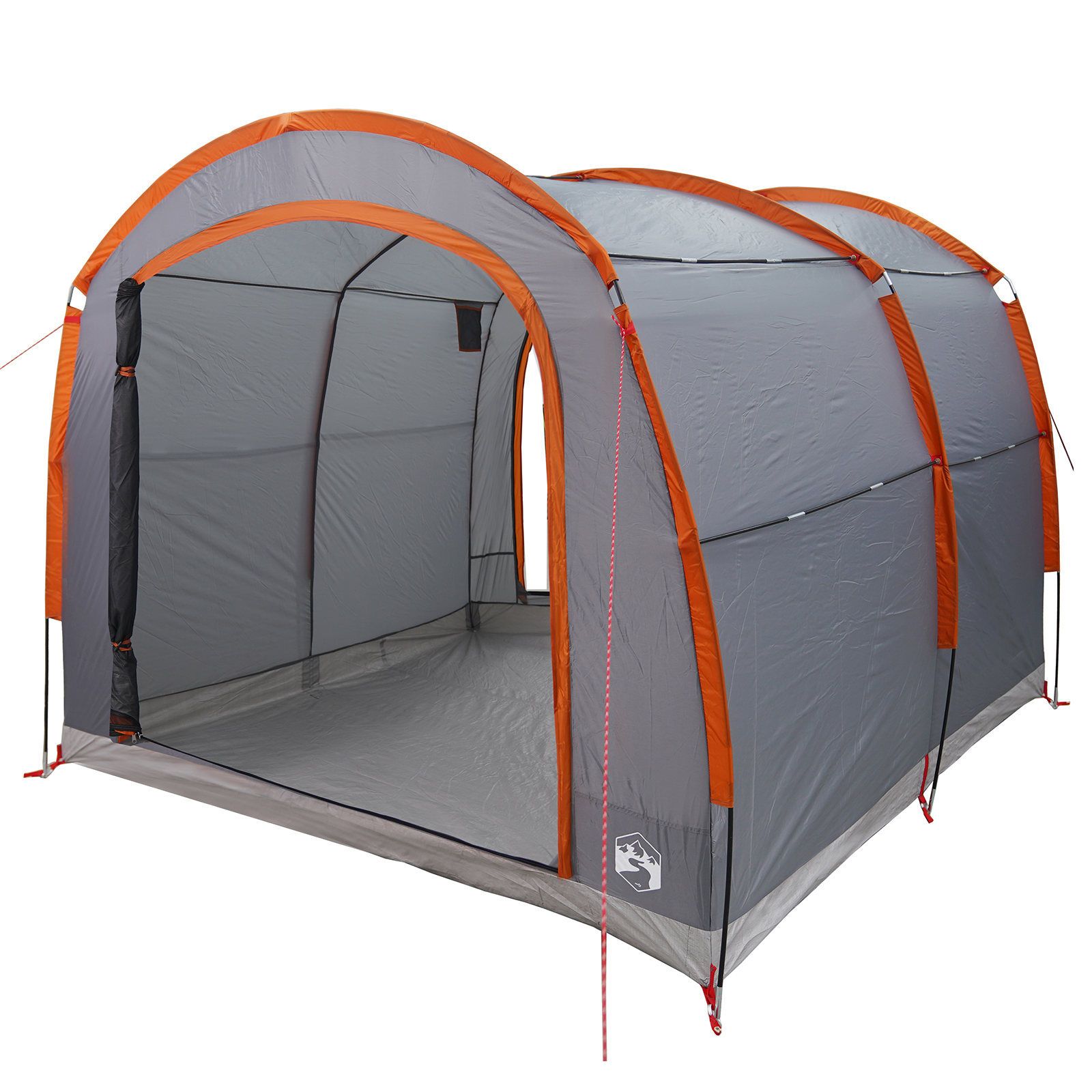 Zelt 268 x 240 x 191 cm Wasserdicht Grau und Orange Polyester