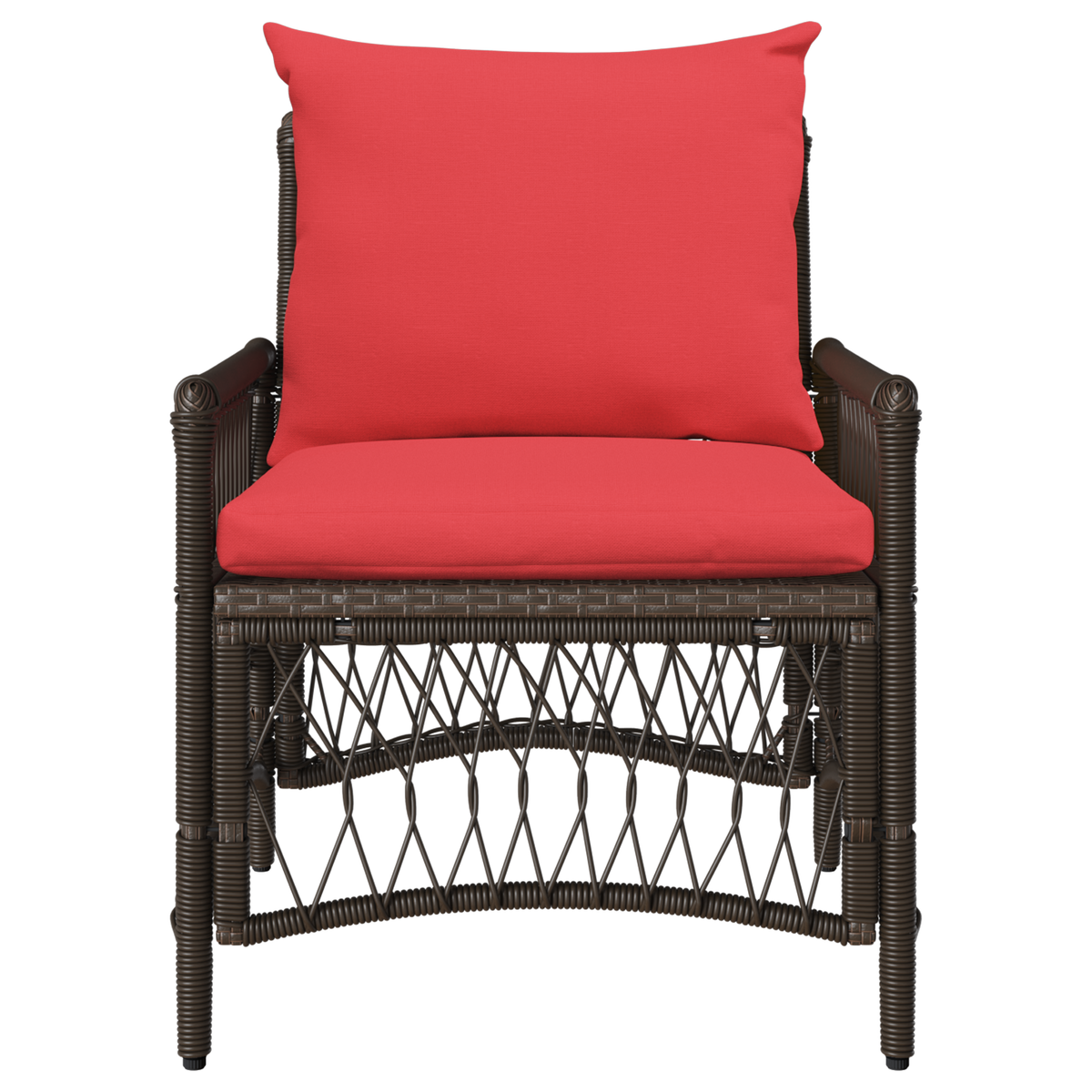 Gartenstuhl Braun Poly-Rattan