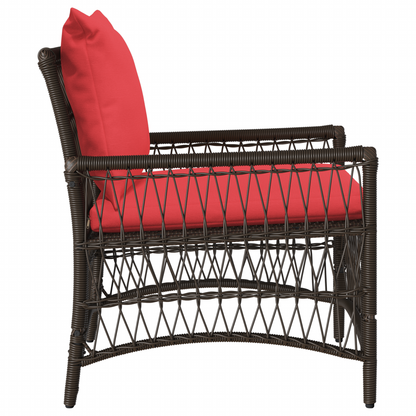 Gartenstuhl Braun Poly-Rattan