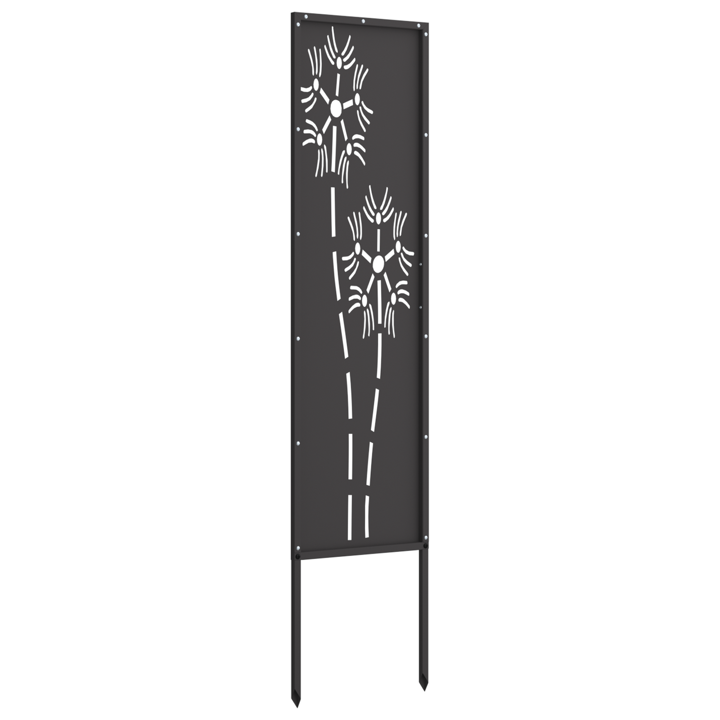 Garten Sichtschutz-Leinwand Schwarz 32 x 140 cm