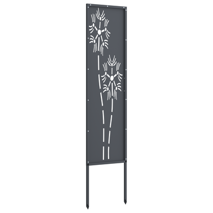 Garten Sichtschutz-Leinwand Anthrazit 32 x 140 cm