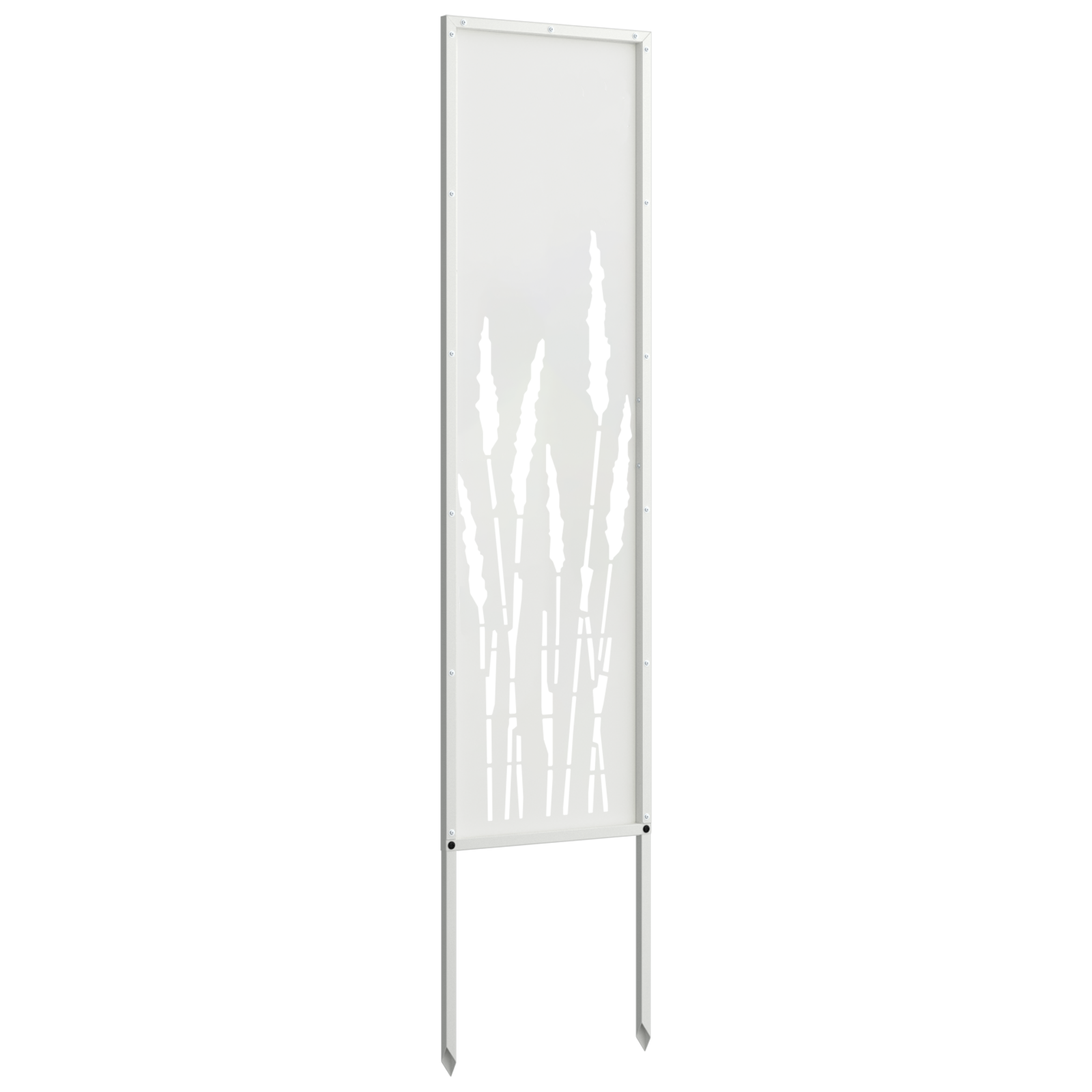 Garten Sichtschutz-Leinwand Weiß 32 x 140 cm