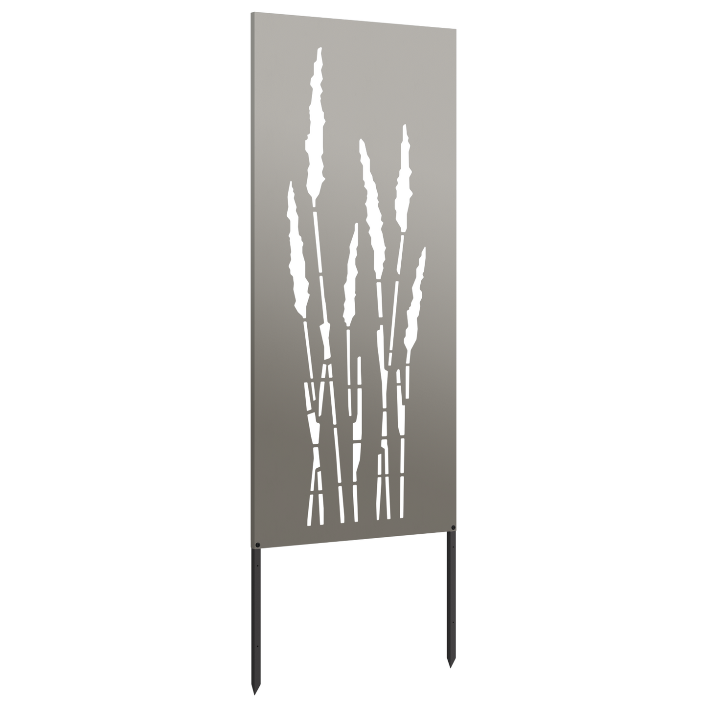 Garten Sichtschutz-Leinwand Floral Rostoptik 50 x 140 cm