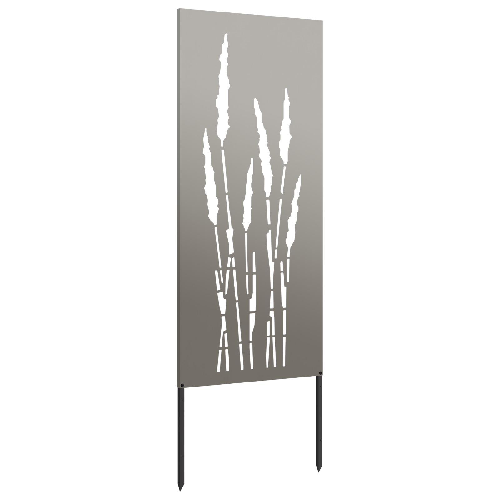 Garten Sichtschutz-Leinwand Floral Rostoptik 50 x 140 cm