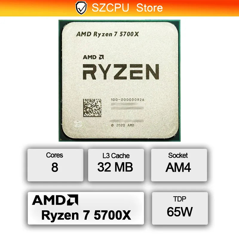 AMD Ryzen 7 5700X Prozessor 8 Kerne / 16 Threads AM4