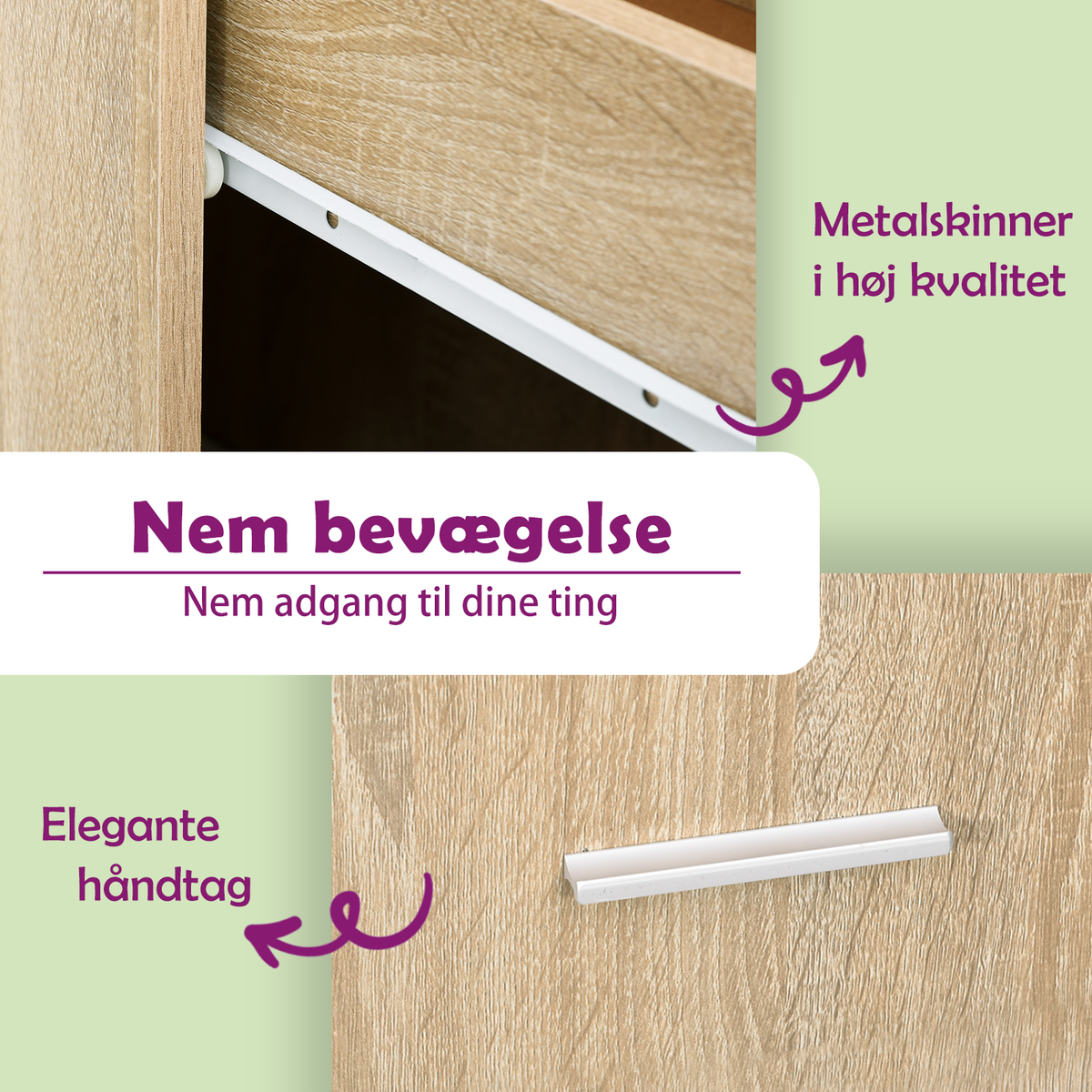 Schubunterschrank Lyon Sonoma-Eiche 50x46x81,5 cm Holzwerkstoff