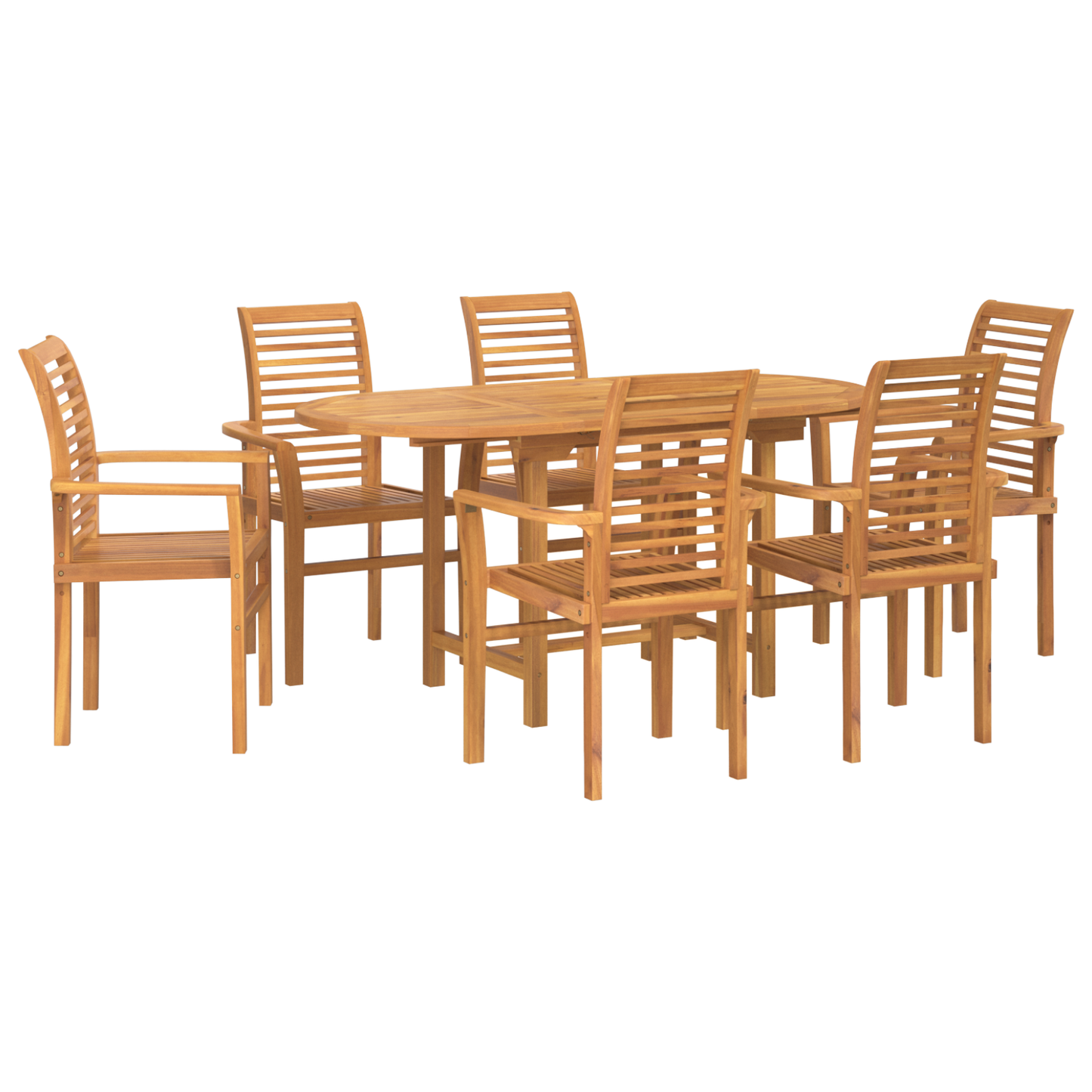 7 Teiliges Garten Essgruppen Set Massivholz Teak