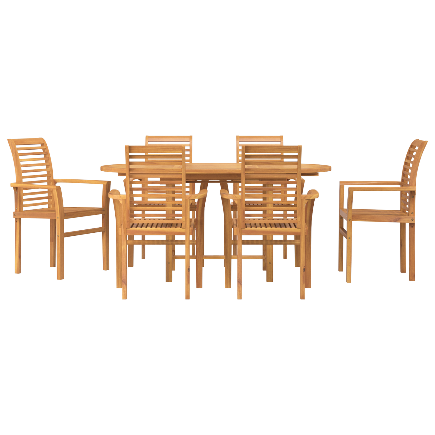 7 Teiliges Garten Essgruppen Set Massivholz Teak
