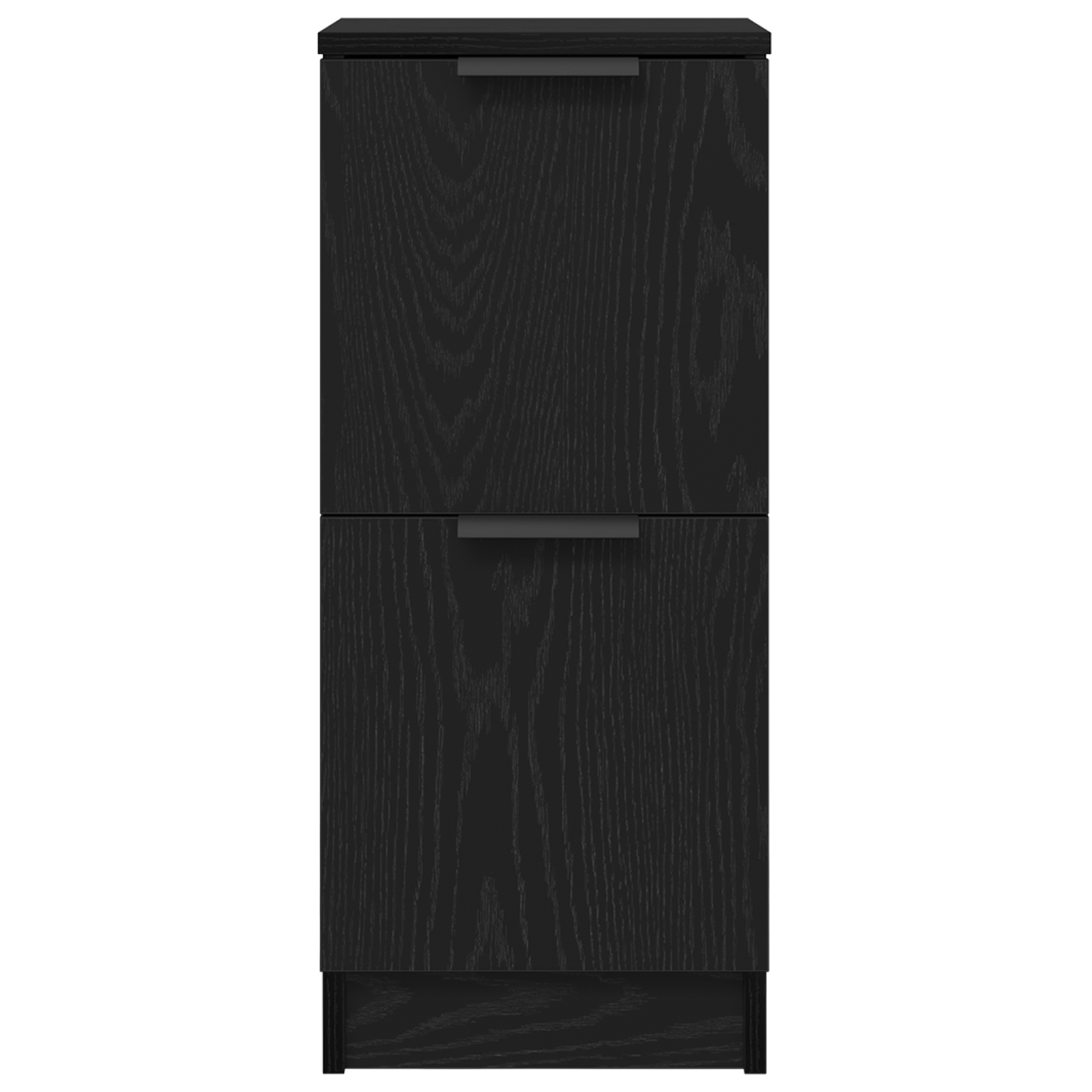 Sideboard 3 pcs Schwarz Eichen-Optik Holzwerkstoff