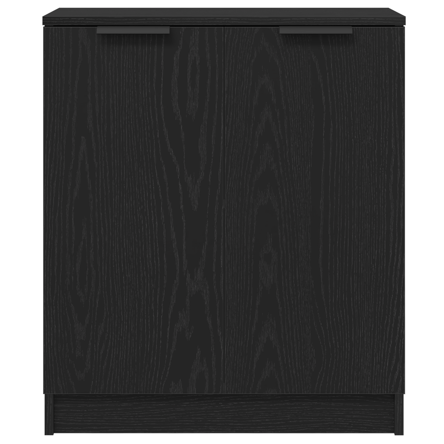 Sideboard 3 pcs Schwarz Eichen-Optik Holzwerkstoff