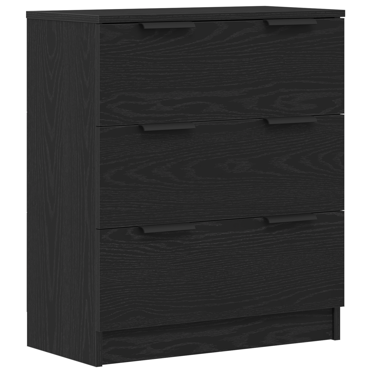 Sideboard 3 pcs Schwarz Eichen-Optik 180 x 30 x 70 cm