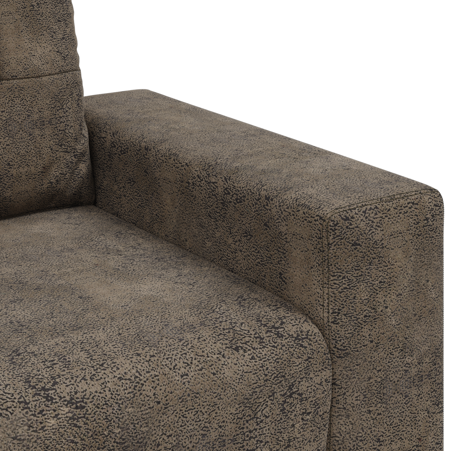 Sofa-Sessel mit Kissen Dunkelgrau Kunstleder