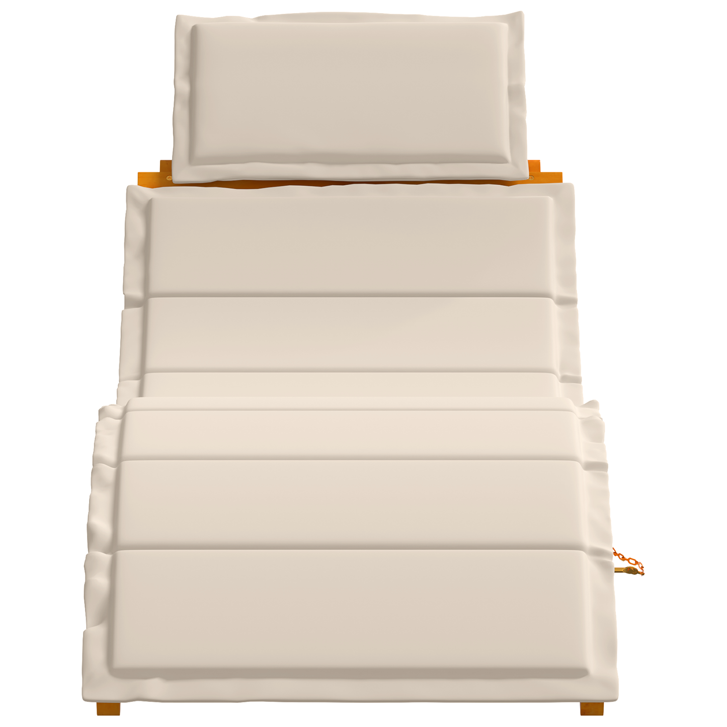 Sonnenliege 2 pcs Weiß 184 x 55 x 64cm Massivholz Akazie