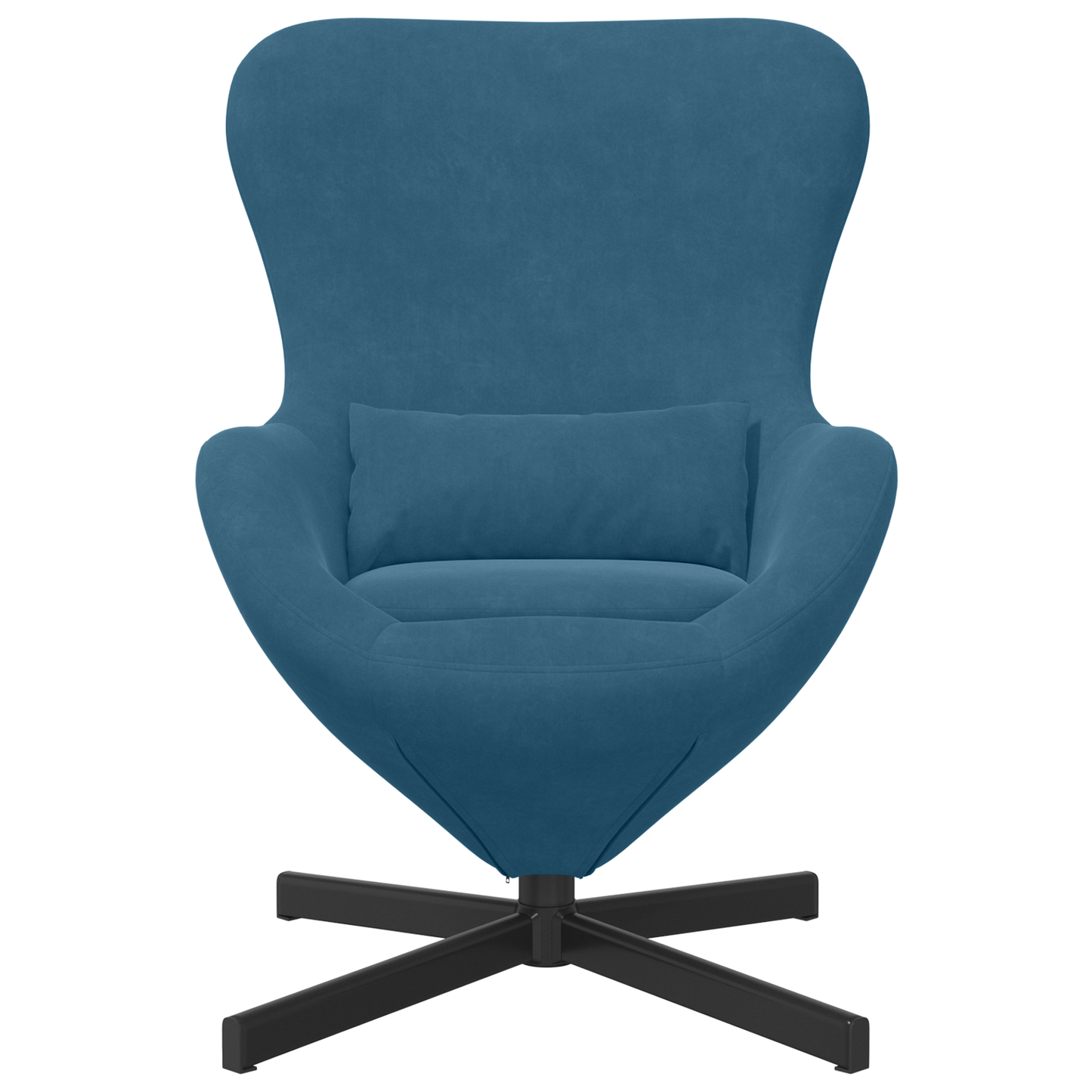 Eiersessel Blau 63 x 73 x 90 cm Samt