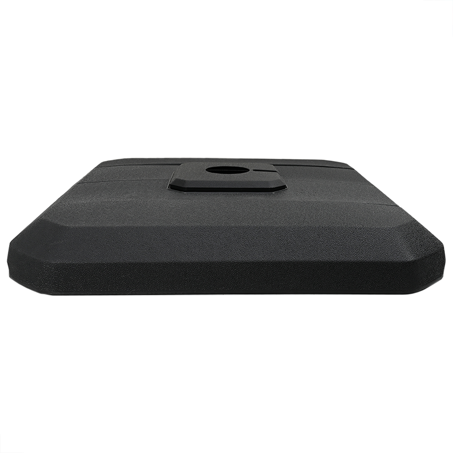 Set mit Ausleger-Sonnenschirmbasis 4 pcs Schwarz