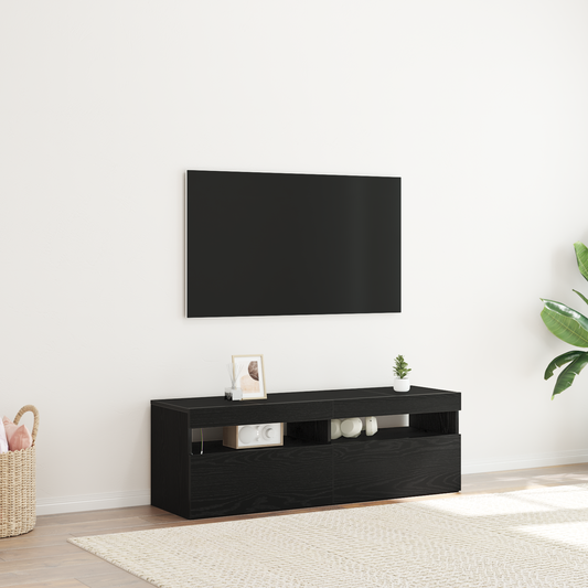TV-Schränk Schwarz 120 x 35 x 40 cm Holzwerkstoff