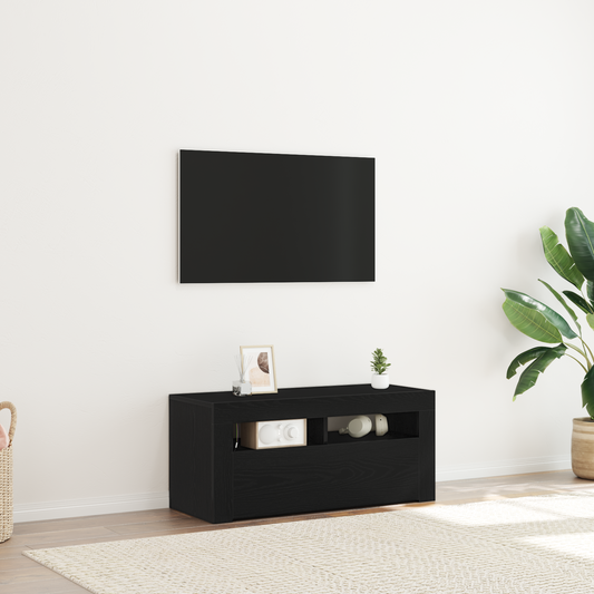 TV-Schränk Schwarz 90 x 35 x 40 cm Holzwerkstoff