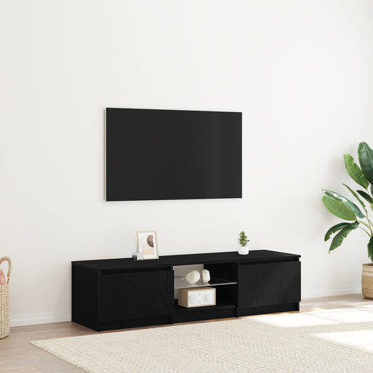 TV-Schränk Schwarz 140 x 38.5 x 36 cm Holzwerkstoff