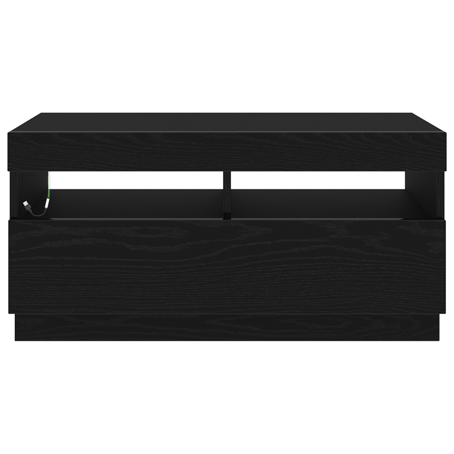TV-Schränk Schwarz 80 x 35 x 40 cm Holzwerkstoff