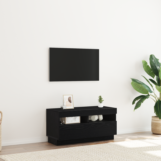 TV-Schränk Schwarz 80 x 35 x 40 cm Holzwerkstoff