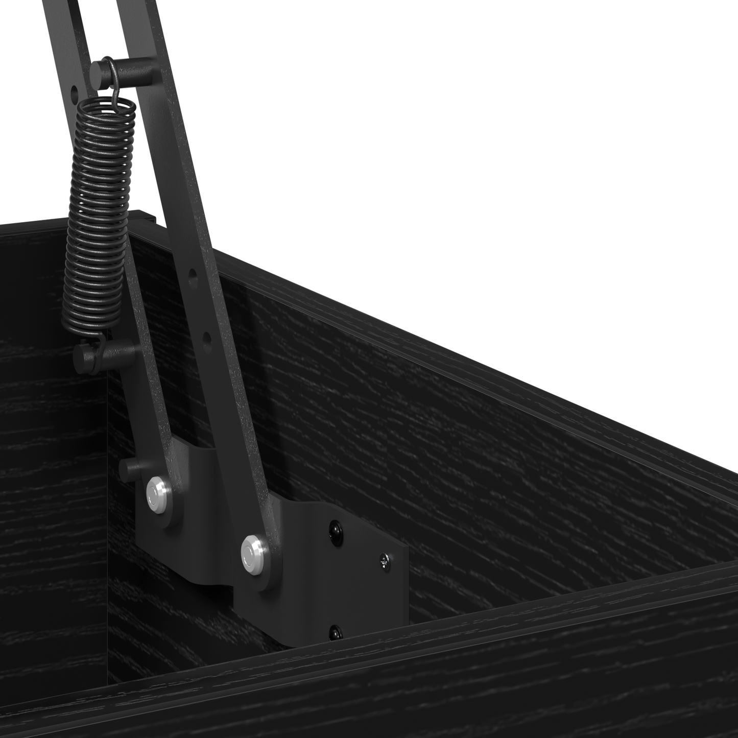 Couchtisch Schwarz Eichen-Optik 90 x 44.5 x 45 cm Holzwerkstoff