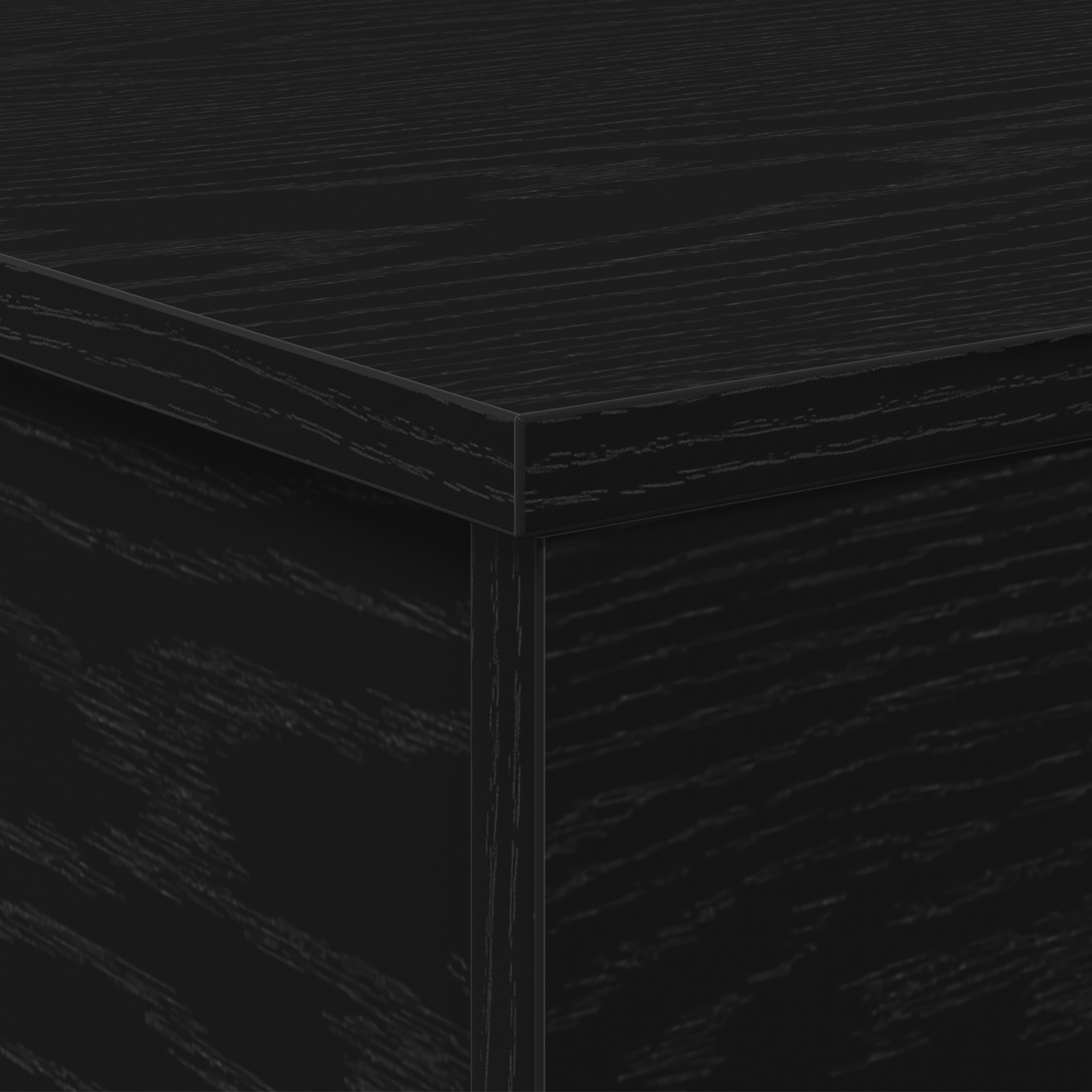 Couchtisch Schwarz Eichen-Optik 90 x 44.5 x 45 cm Holzwerkstoff