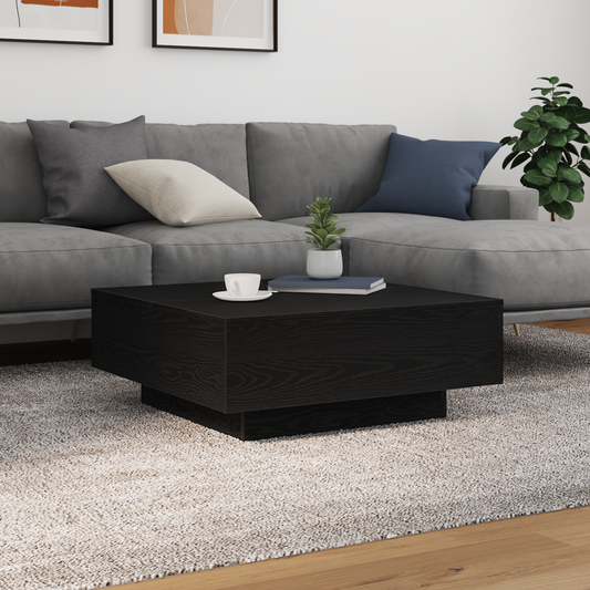 Couchtisch Schwarze Eiche 80 x 80 x 31 cm Holzwerkstoff