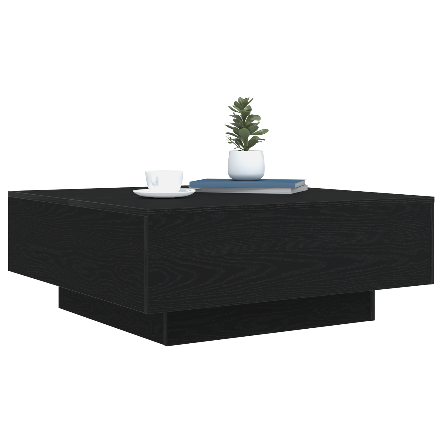 Couchtisch Schwarze Eiche 80 x 80 x 31 cm Holzwerkstoff