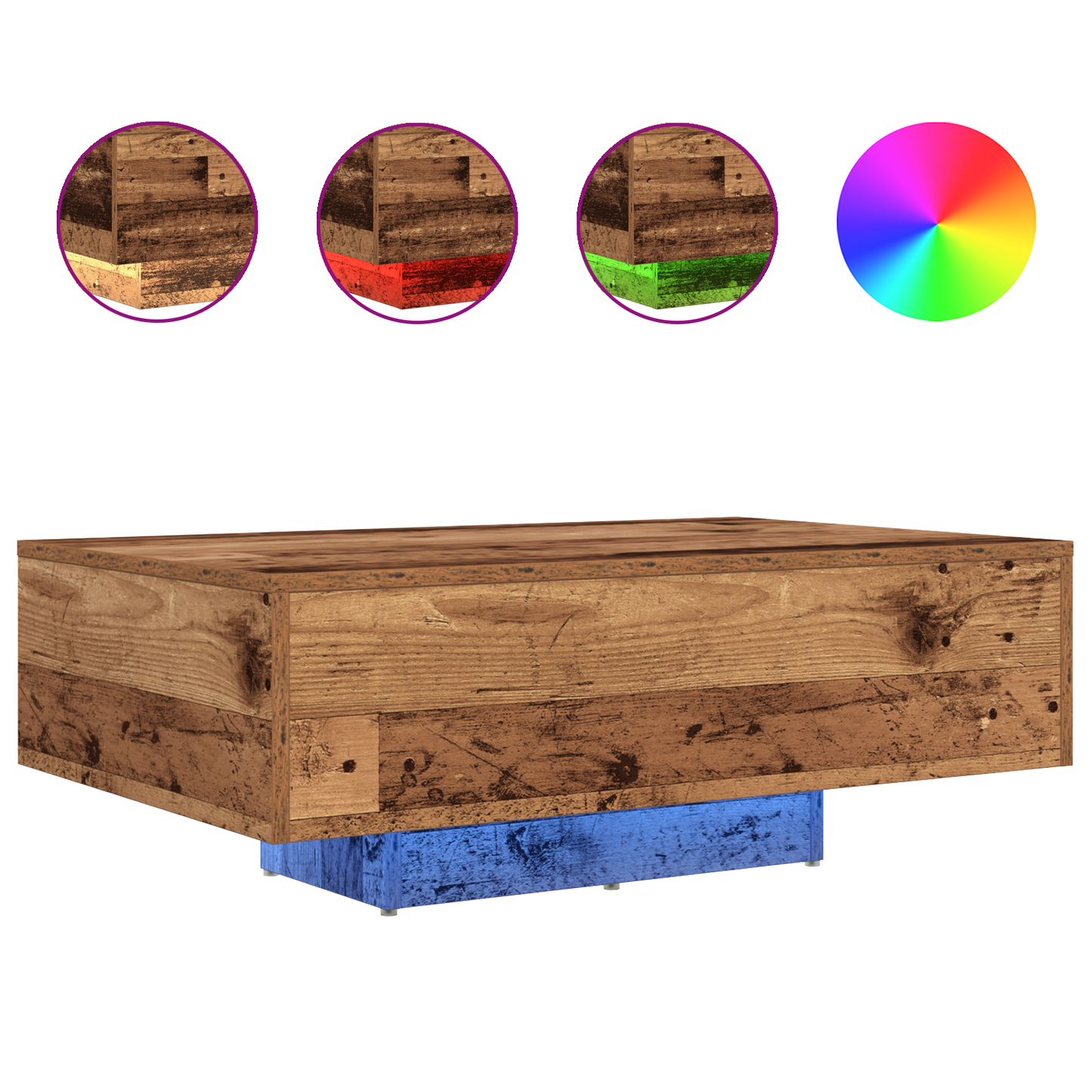 Couchtisch Altholz 85 x 55 x 31 cm Holzwerkstoff