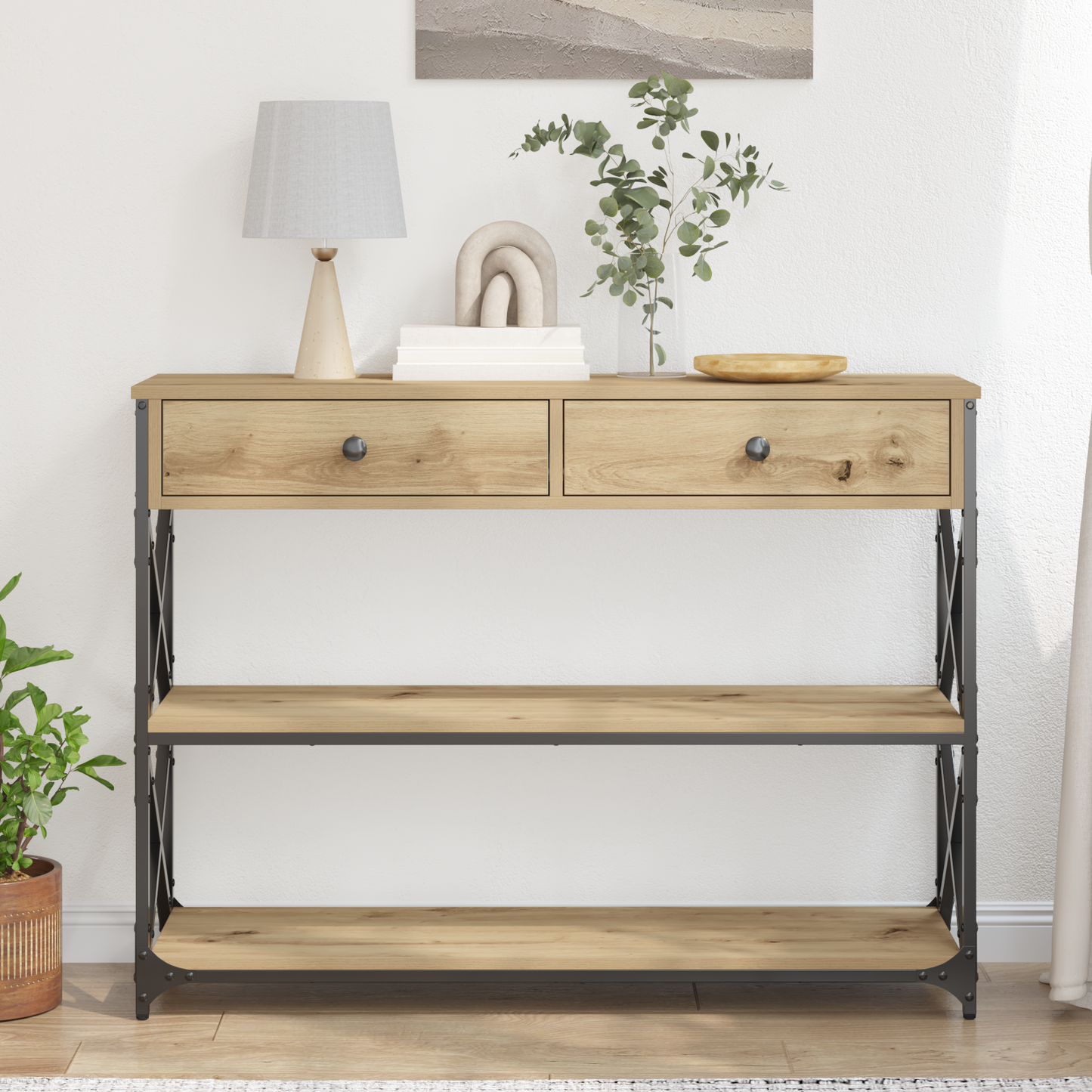 Konsole Tisch Artisan-Eiche 100 x 28 x 75 cm