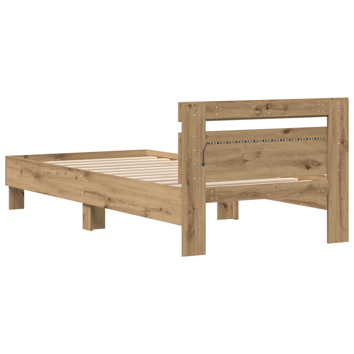 Bettgestell Artisan-Eiche 75 x 190 cm Holzwerkstoff
