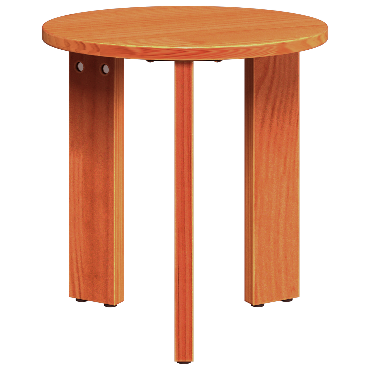 Couchtisch 3 pcs Wachsbraun 47,5 x 47,5 x 27 cm