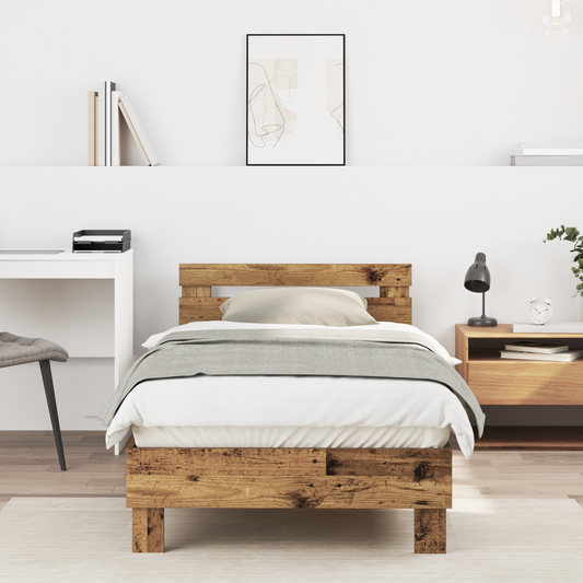Altes Holz Einzelbett Massivholz Einzel Langlebig Rustikal