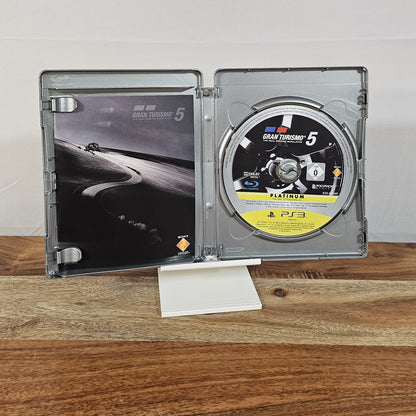 Gran Turismo 5 Platinum für PlayStation 3 – geöffnete Originalhülle mit Spiel-Disc