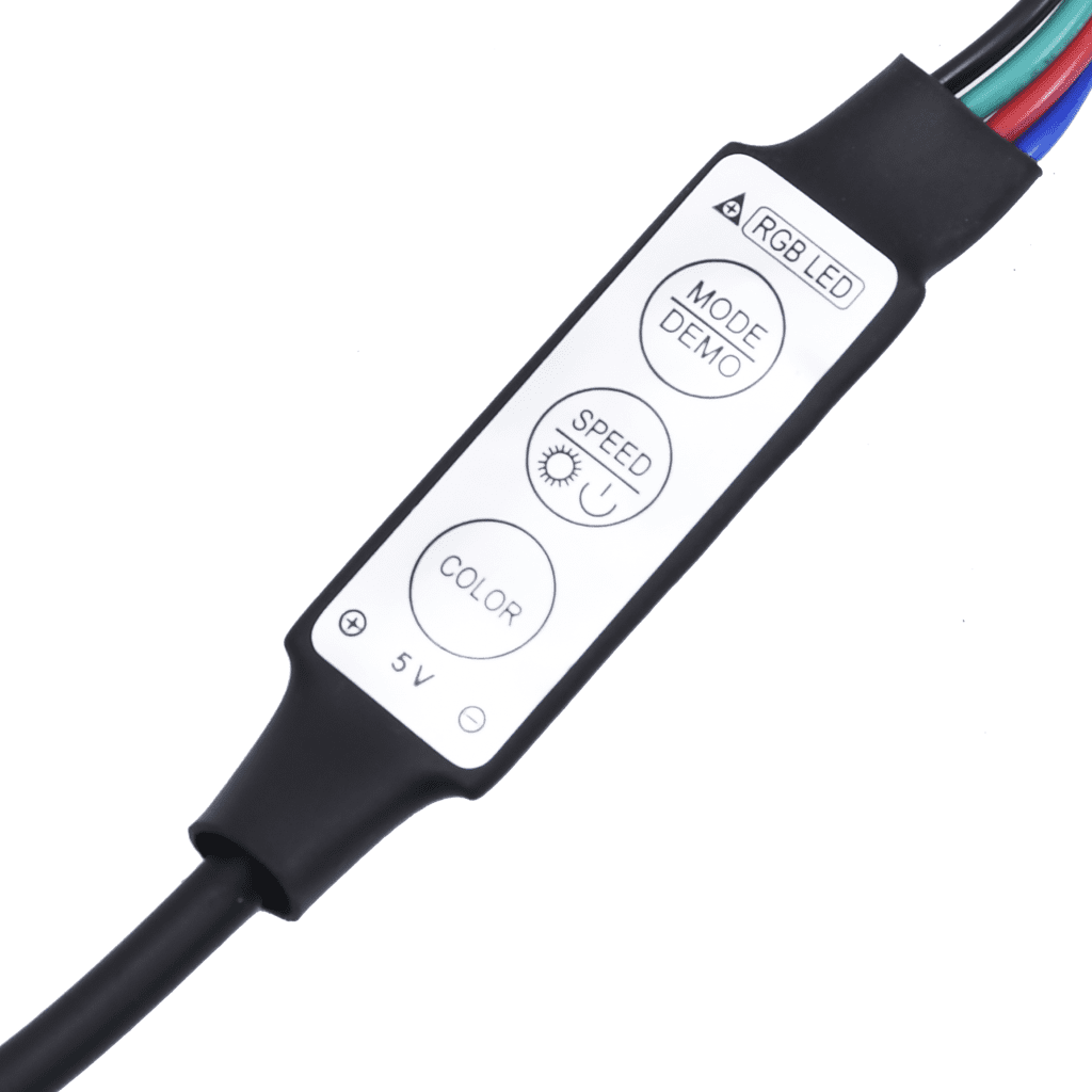 Boxspringbett mit Matratze & LED Taupe 140x200 cm Stoff