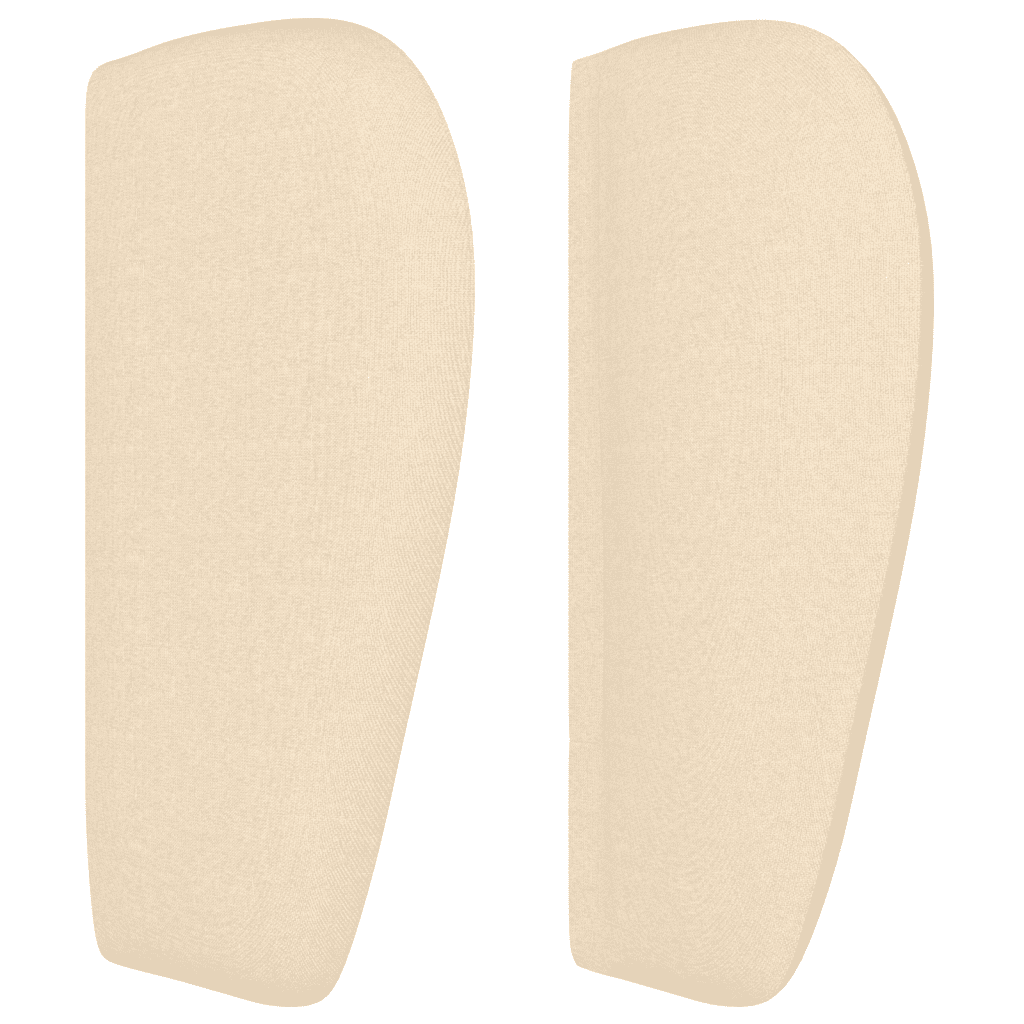Boxspringbett mit Matratze Creme 90x200 cm Stoff